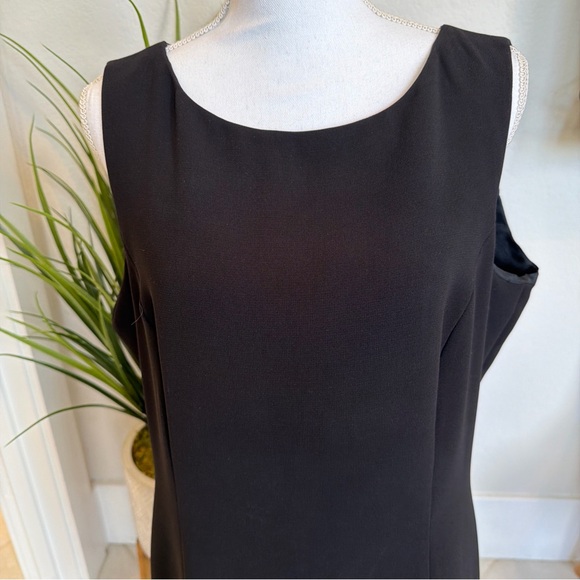Elegant Black Sleeveless Dress by Tahari - Picture 6 of 11